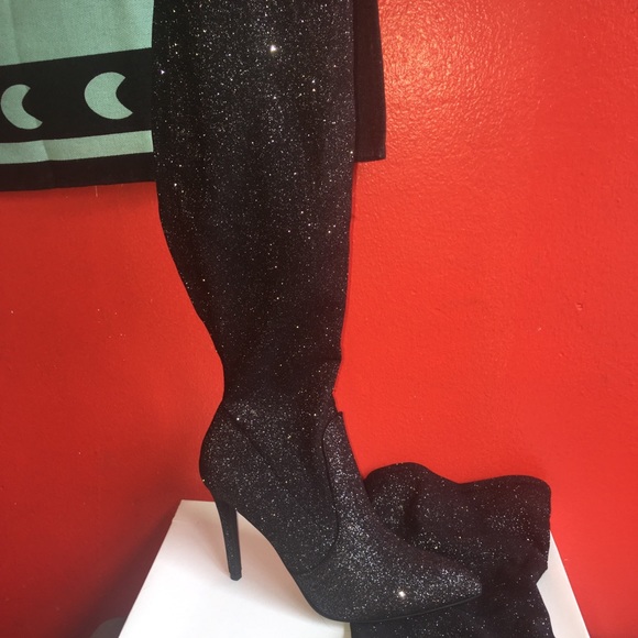 Shoes - Sparkly Thigh High Boots